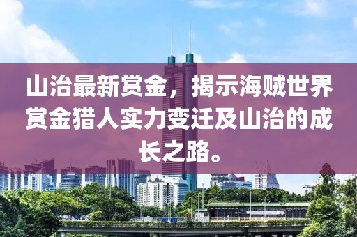 山治最新赏金，揭示海贼世界赏金猎人实力变迁及山治的成长之路。