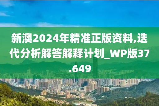 新澳2024年精准正版资料,迭代分析解答解释计划_WP版37.649