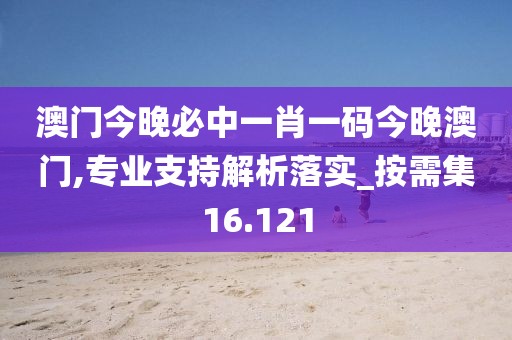 澳门今晚必中一肖一码今晚澳门,专业支持解析落实_按需集16.121