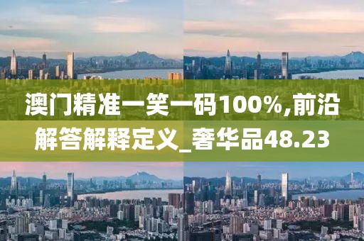 澳门精准一笑一码100%,前沿解答解释定义_奢华品48.23