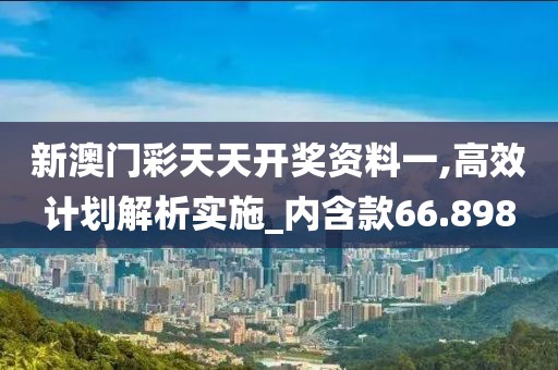 新澳门彩天天开奖资料一,高效计划解析实施_内含款66.898