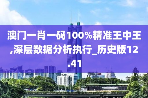 澳门一肖一码100%精准王中王,深层数据分析执行_历史版12.41