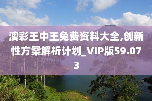 澳彩王中王免费资料大全,创新性方案解析计划_VIP版59.073