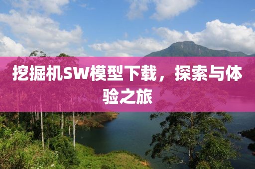 挖掘机SW模型下载，探索与体验之旅