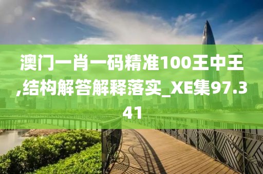 澳门一肖一码精准100王中王,结构解答解释落实_XE集97.341