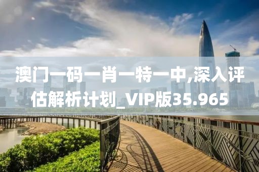 澳门一码一肖一特一中,深入评估解析计划_VIP版35.965