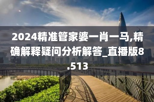 2024精准管家婆一肖一马,精确解释疑问分析解答_直播版8.513