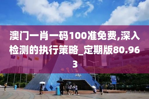 澳门一肖一码100准免费,深入检测的执行策略_定期版80.963