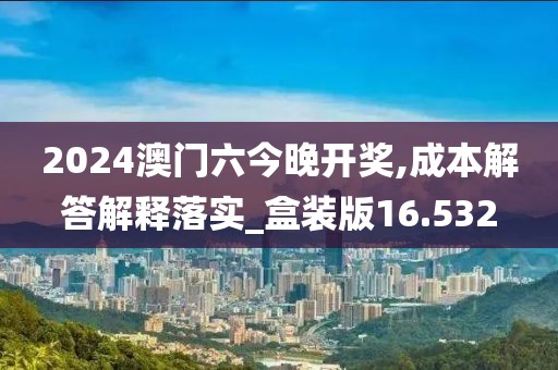 2024澳门六今晚开奖,成本解答解释落实_盒装版16.532