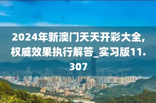 2024年新澳门天天开彩大全,权威效果执行解答_实习版11.307