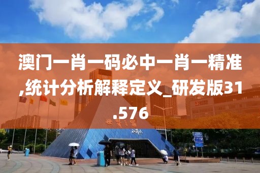 澳门一肖一码必中一肖一精准,统计分析解释定义_研发版31.576