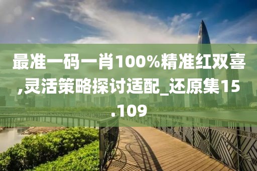 最准一码一肖100%精准红双喜,灵活策略探讨适配_还原集15.109