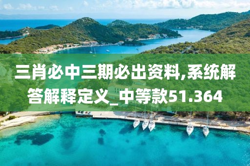 三肖必中三期必出资料,系统解答解释定义_中等款51.364