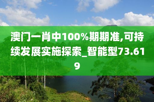 澳门一肖中100%期期准,可持续发展实施探索_智能型73.619