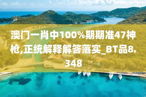 澳门一肖中100%期期准47神枪,正统解释解答落实_BT品8.348