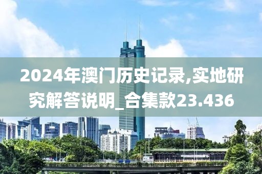 2024年澳门历史记录,实地研究解答说明_合集款23.436