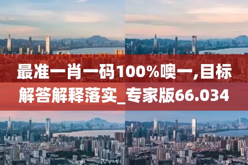 最准一肖一码100%噢一,目标解答解释落实_专家版66.034