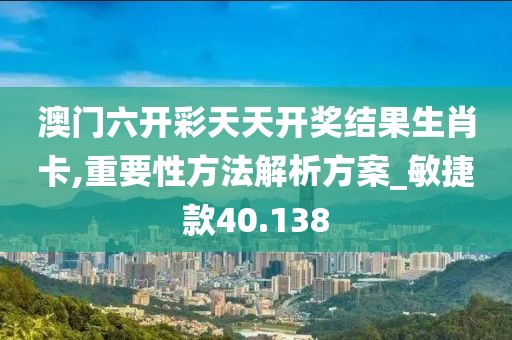 澳门六开彩天天开奖结果生肖卡,重要性方法解析方案_敏捷款40.138