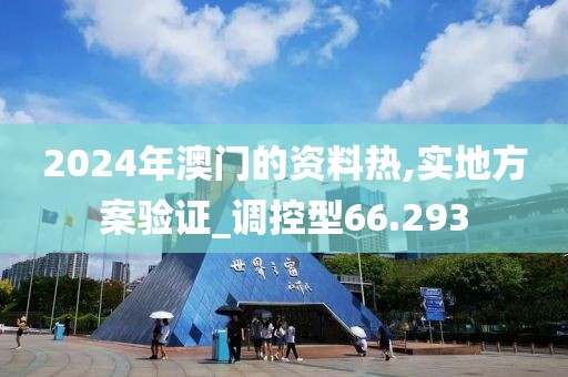 2024年澳门的资料热,实地方案验证_调控型66.293