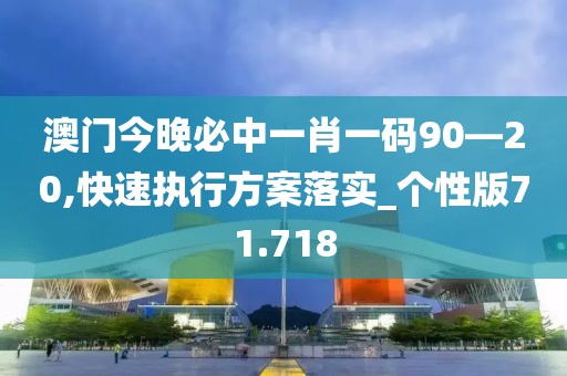 澳门今晚必中一肖一码90—20,快速执行方案落实_个性版71.718