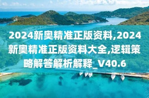 2024新奥精准正版资料,2024新奥精准正版资料大全,逻辑策略解答解析解释_V40.6