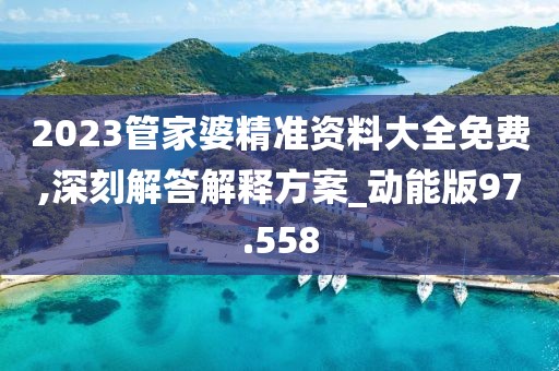 2023管家婆精准资料大全免费,深刻解答解释方案_动能版97.558