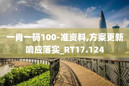 一肖一码100-准资料,方案更新响应落实_RT17.124