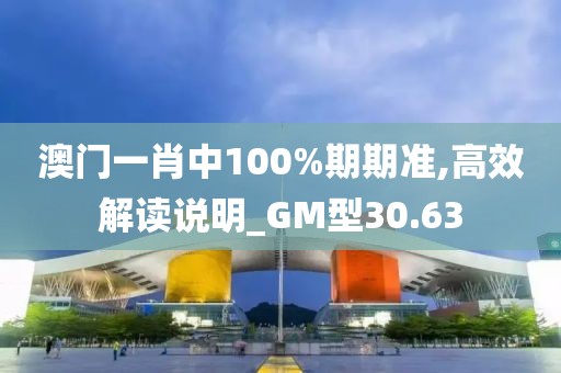 澳门一肖中100%期期准,高效解读说明_GM型30.63