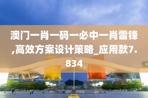 澳门一肖一码一必中一肖雷锋,高效方案设计策略_应用款7.834