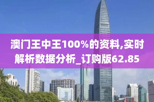 澳门王中王100%的资料,实时解析数据分析_订购版62.85