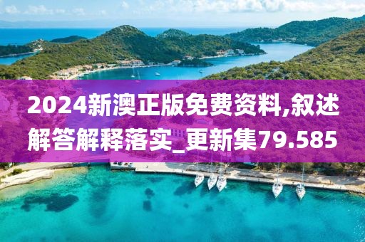 2024新澳正版免费资料,叙述解答解释落实_更新集79.585