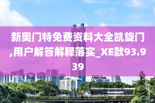 新奥门特免费资料大全凯旋门,用户解答解释落实_XE款93.939