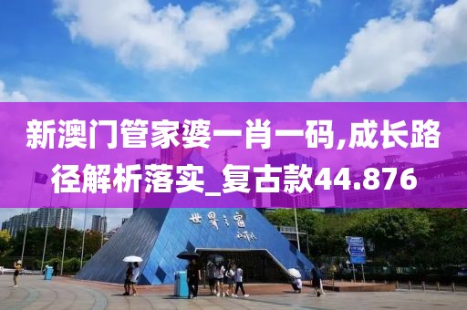 新澳门管家婆一肖一码,成长路径解析落实_复古款44.876