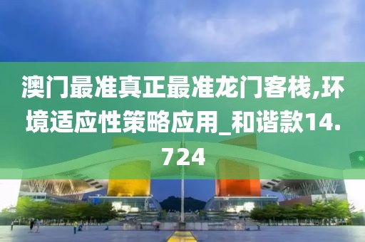 澳门最准真正最准龙门客栈,环境适应性策略应用_和谐款14.724