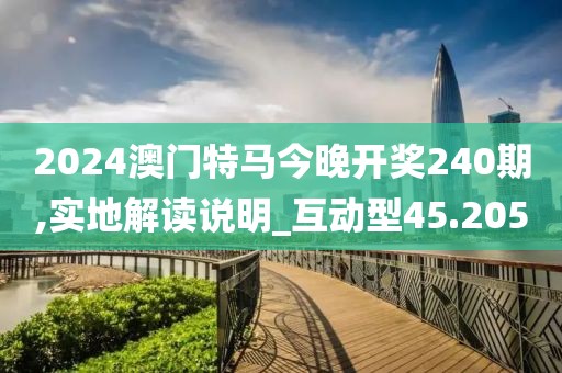 2024澳门特马今晚开奖240期,实地解读说明_互动型45.205