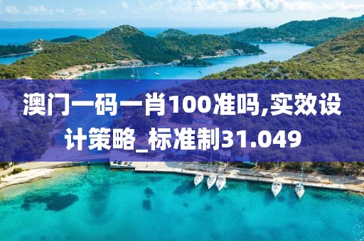 澳门一码一肖100准吗,实效设计策略_标准制31.049