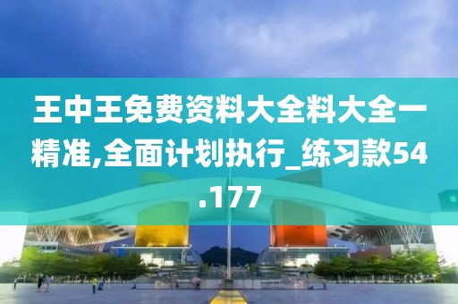 王中王免费资料大全料大全一精准,全面计划执行_练习款54.177