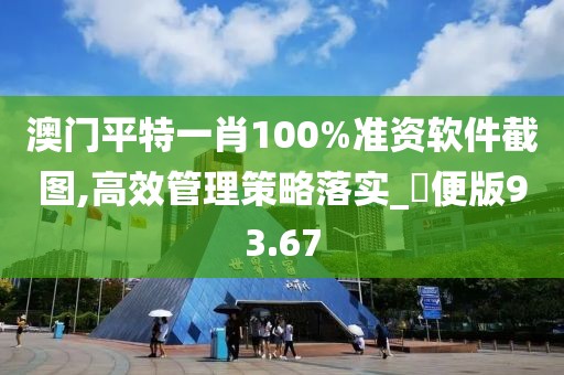 澳门平特一肖100%准资软件截图,高效管理策略落实_簡便版93.67