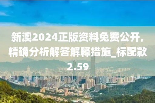 新澳2024正版资料免费公开,精确分析解答解释措施_标配款2.59