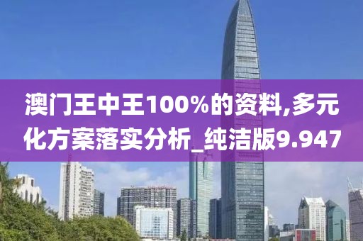 澳门王中王100%的资料,多元化方案落实分析_纯洁版9.947