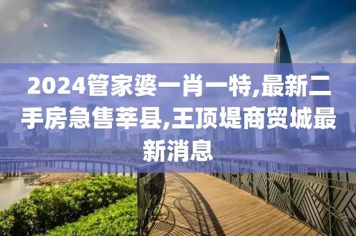 2024管家婆一肖一特,最新二手房急售莘县,王顶堤商贸城最新消息