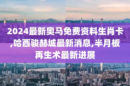 2024最新奥马免费资料生肖卡,哈西骏赫城最新消息,半月板再生术最新进展