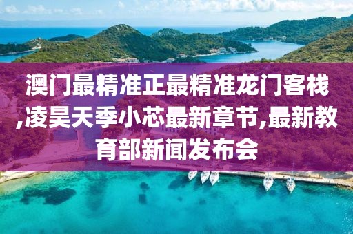 澳门最精准正最精准龙门客栈,凌昊天季小芯最新章节,最新教育部新闻发布会