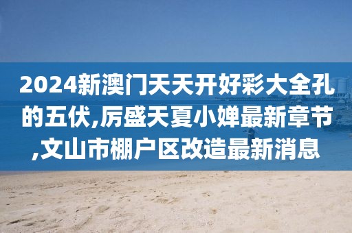 2024新澳门天天开好彩大全孔的五伏,厉盛天夏小婵最新章节,文山市棚户区改造最新消息