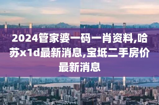 2024管家婆一码一肖资料,哈苏x1d最新消息,宝坻二手房价最新消息