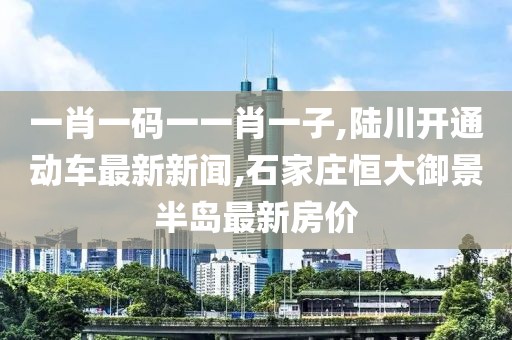 一肖一码一一肖一子,陆川开通动车最新新闻,石家庄恒大御景半岛最新房价