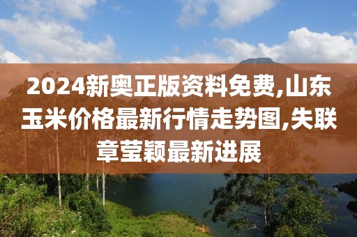 2024新奥正版资料免费,山东玉米价格最新行情走势图,失联章莹颖最新进展