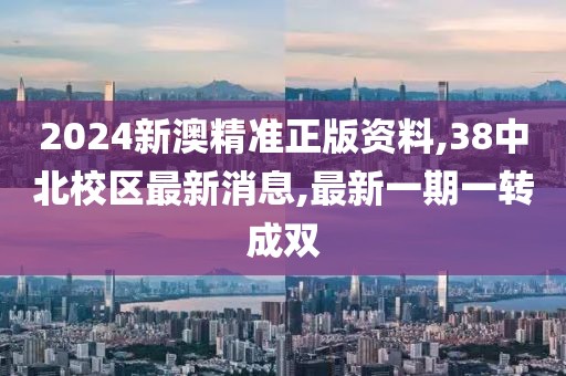 2024新澳精准正版资料,38中北校区最新消息,最新一期一转成双