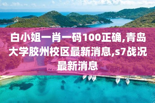 白小姐一肖一码100正确,青岛大学胶州校区最新消息,s7战况最新消息