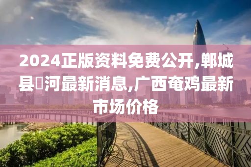 2024正版资料免费公开,郸城县洺河最新消息,广西奄鸡最新市场价格